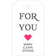 Hot Pink For You Heart Hanging Gift Tags Image 3 of 3